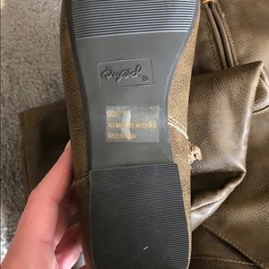 Over the knee flat boot